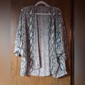 Snake skin kimono